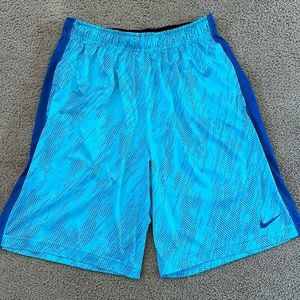Large Blue Nike Dri-fit Shorts